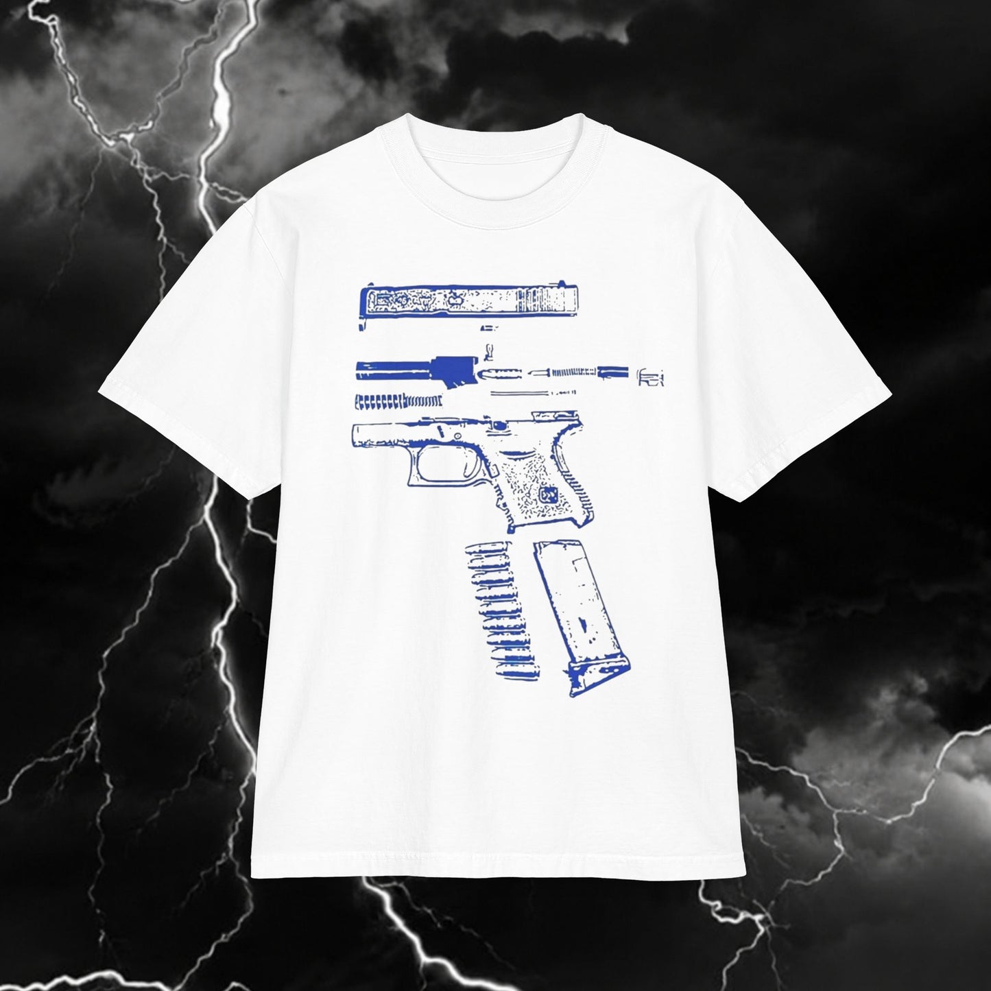 T-Shirt — Blueprint Pistol Graphic Tee