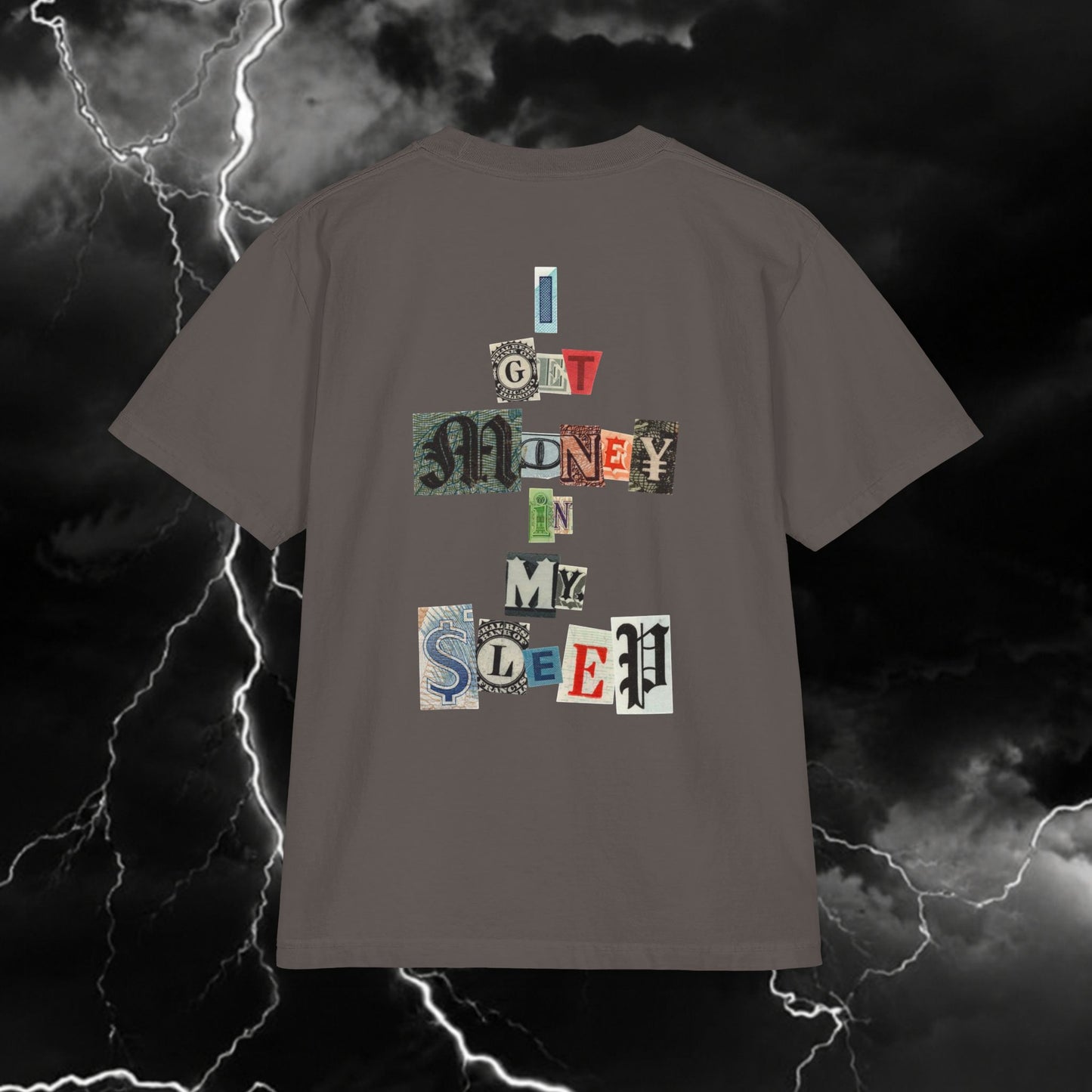Graphic Tee — 'I Got Money On My Sleep' Cactus Pocket Design