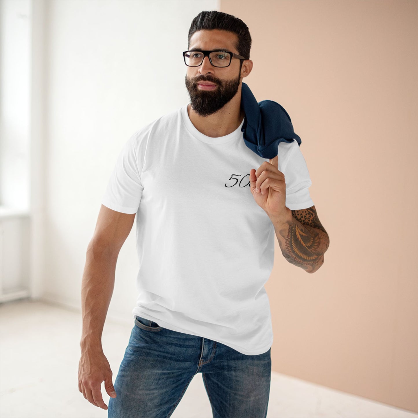 505 Logo Tee — Monochrome Storm Graphic T-Shirt