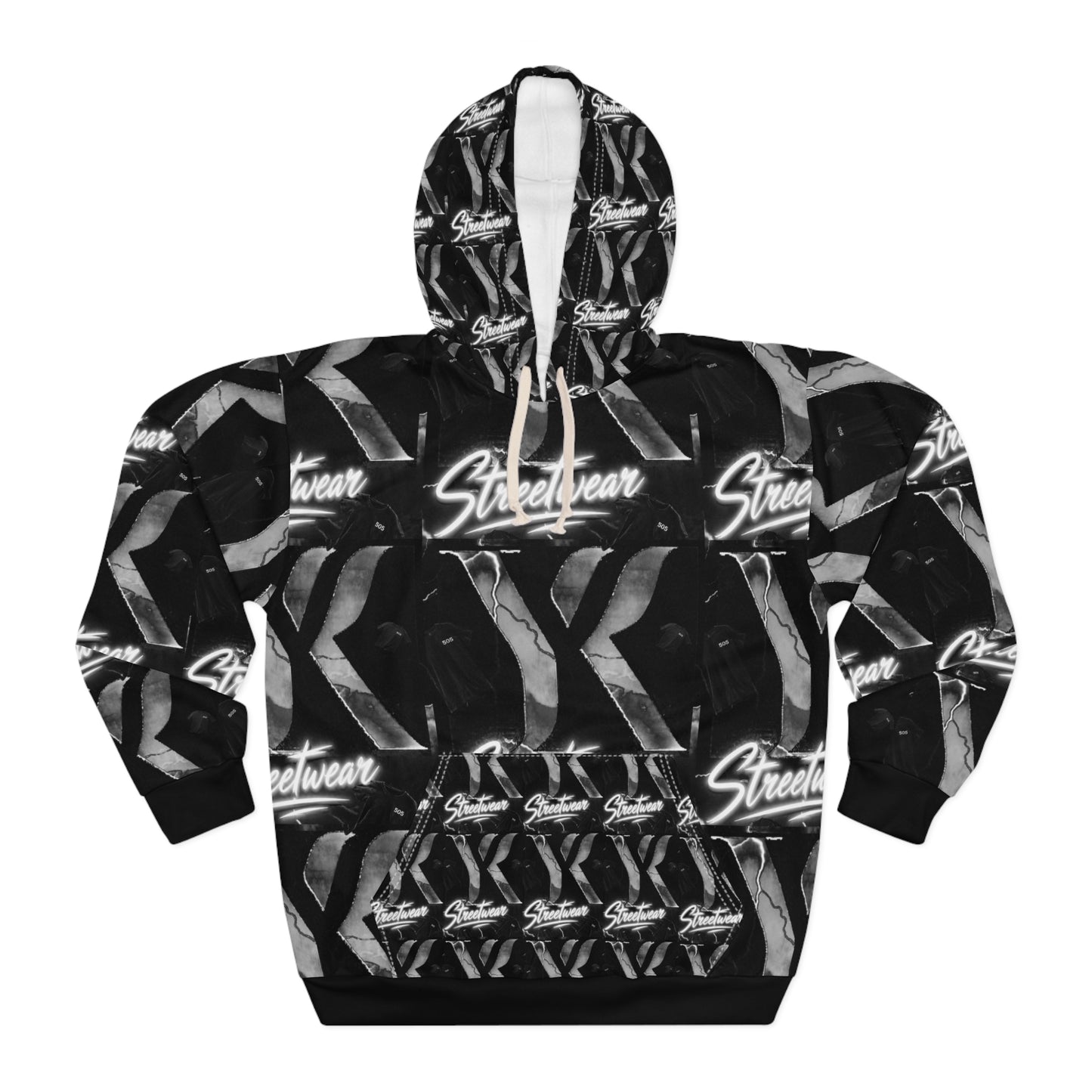 YK Streetwear Logo All-over Hoodie