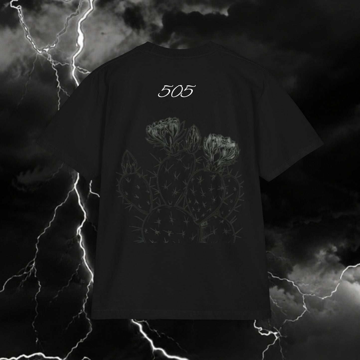 Short Sleeve T‑Shirt — "The Most Gangster Thing I've Ever Done Is Be The Man My Family Needs" with 505 Cactus Back Design