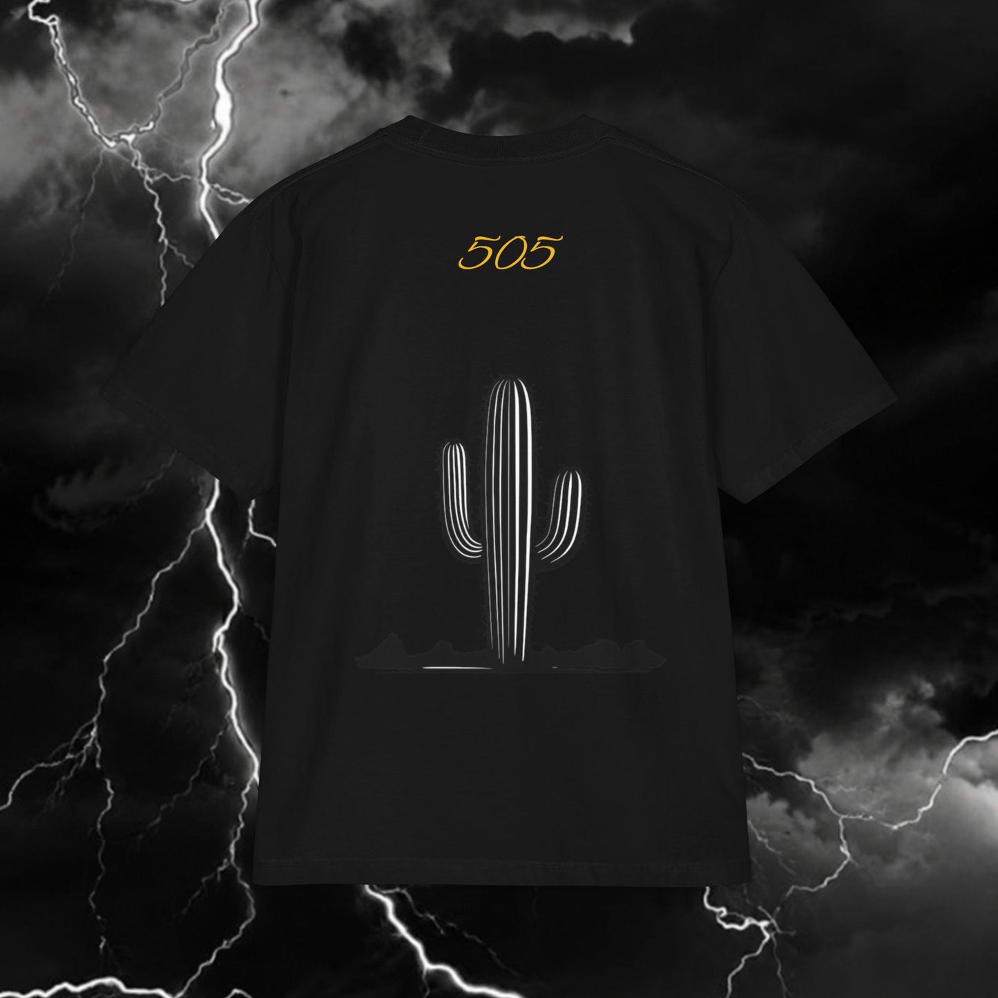 New Mexico Desert Graphic T‑Shirt — NM Zia Lettering & Cactus Tee