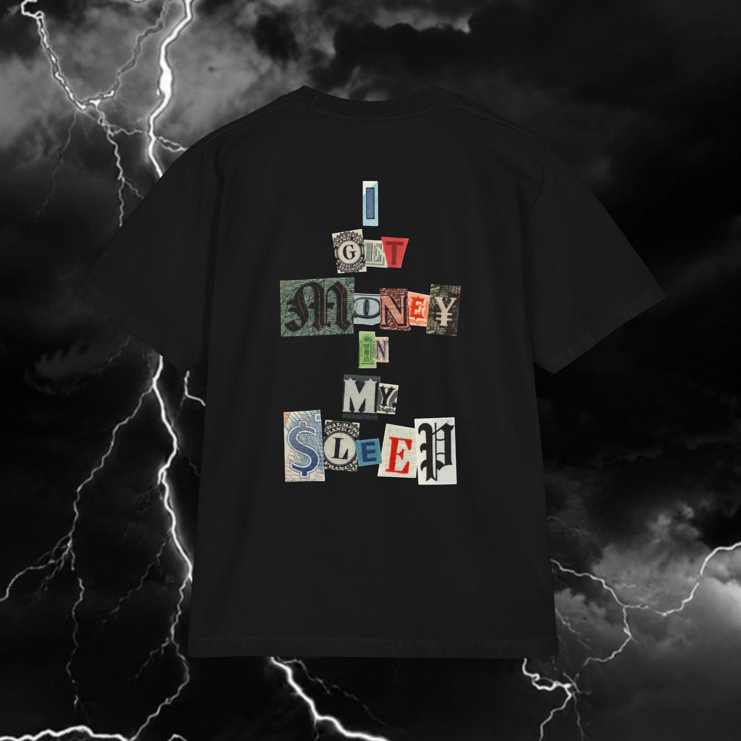 Graphic Tee — 'I Got Money On My Sleep' Cactus Pocket Design