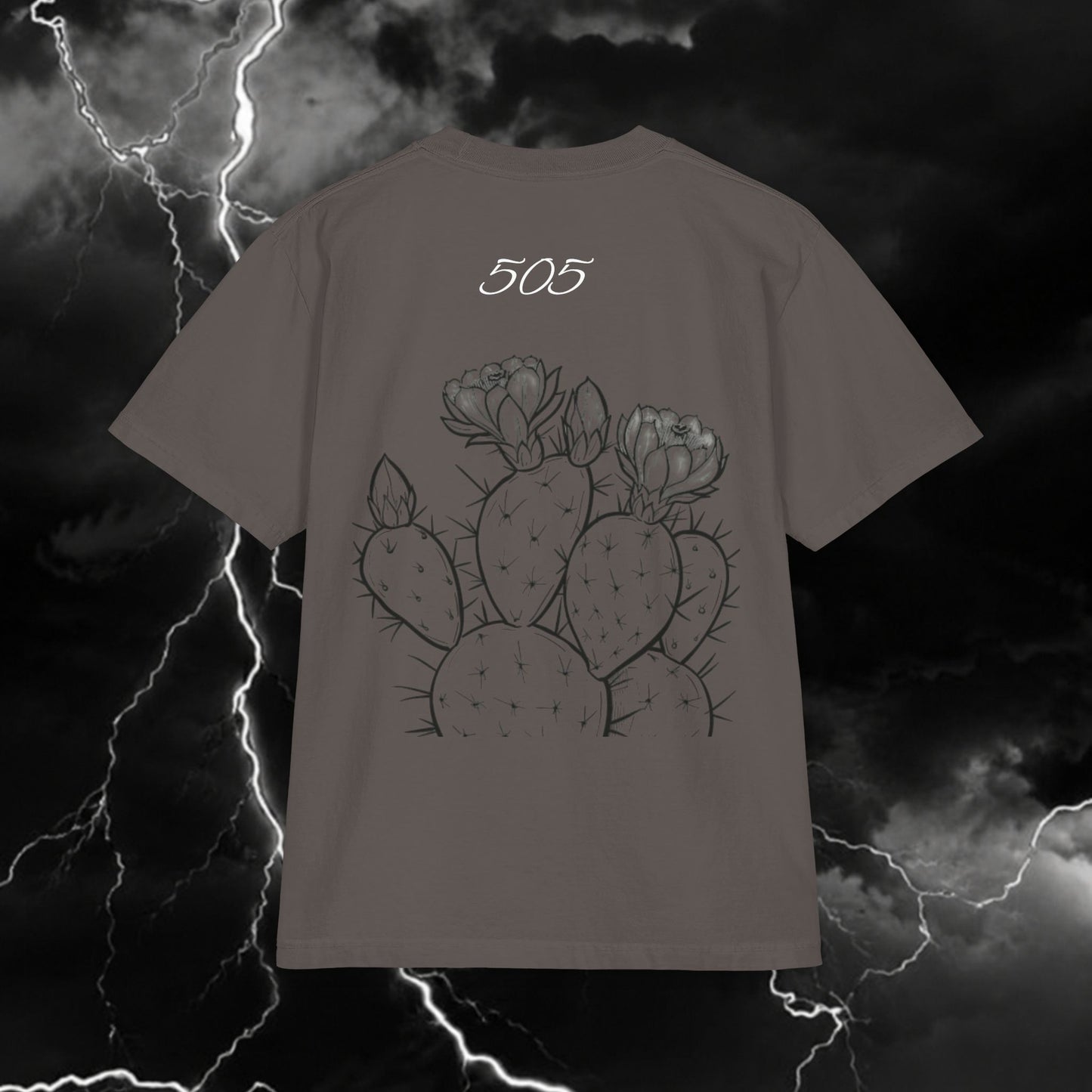 Short Sleeve T‑Shirt — "The Most Gangster Thing I've Ever Done Is Be The Man My Family Needs" with 505 Cactus Back Design