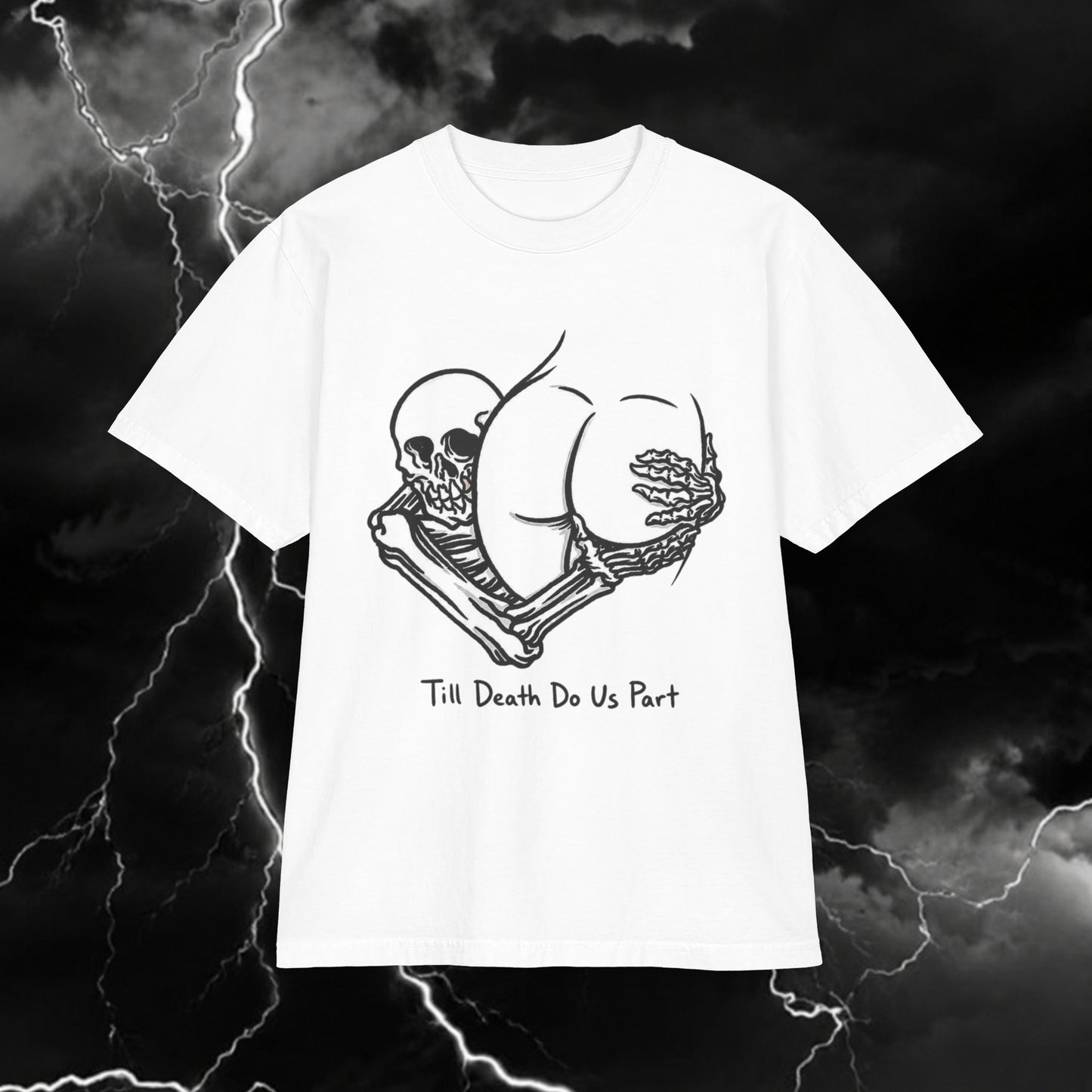 Till Death Do Us Part Skeleton Embrace T-Shirt