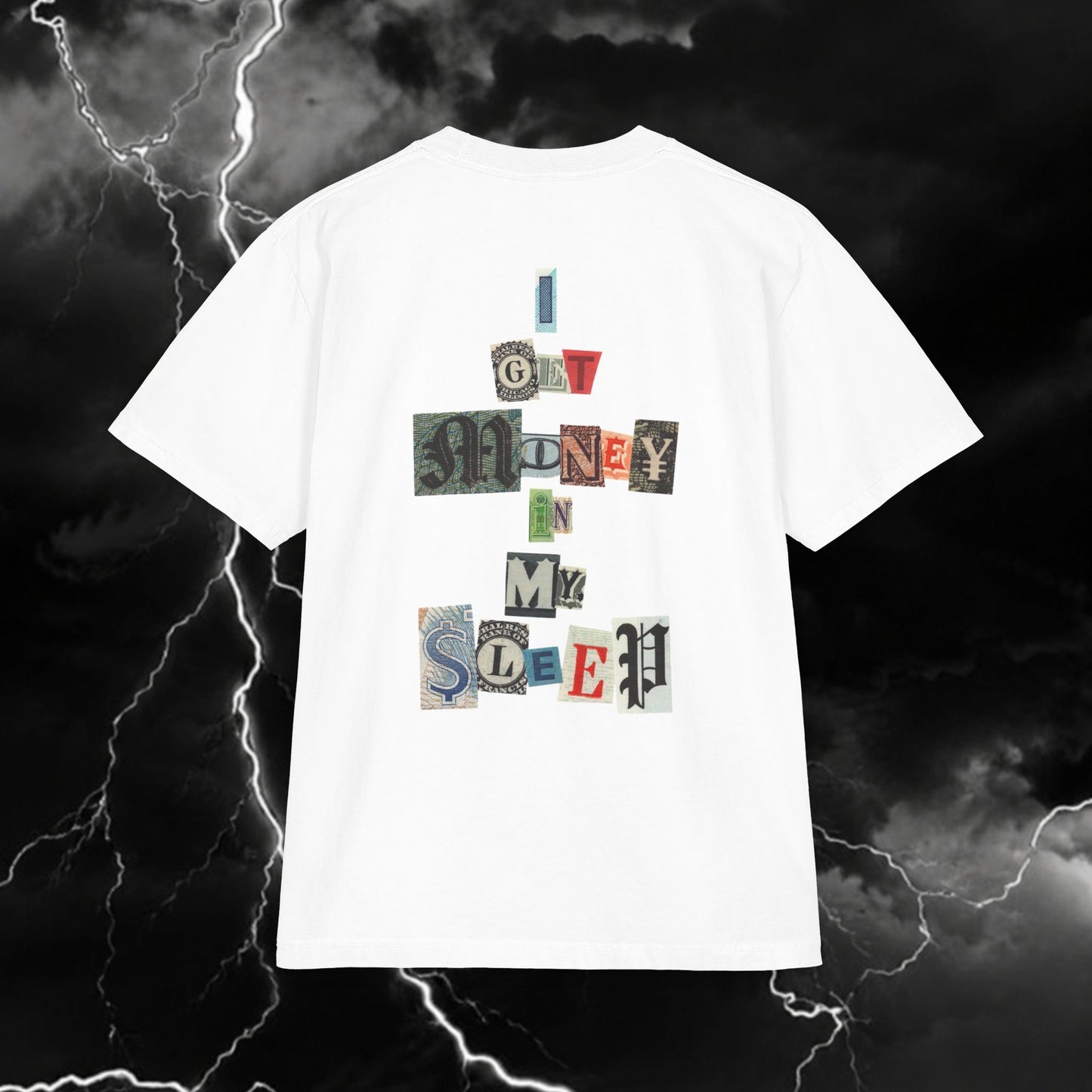 Graphic Tee — 'I Got Money On My Sleep' Cactus Pocket Design