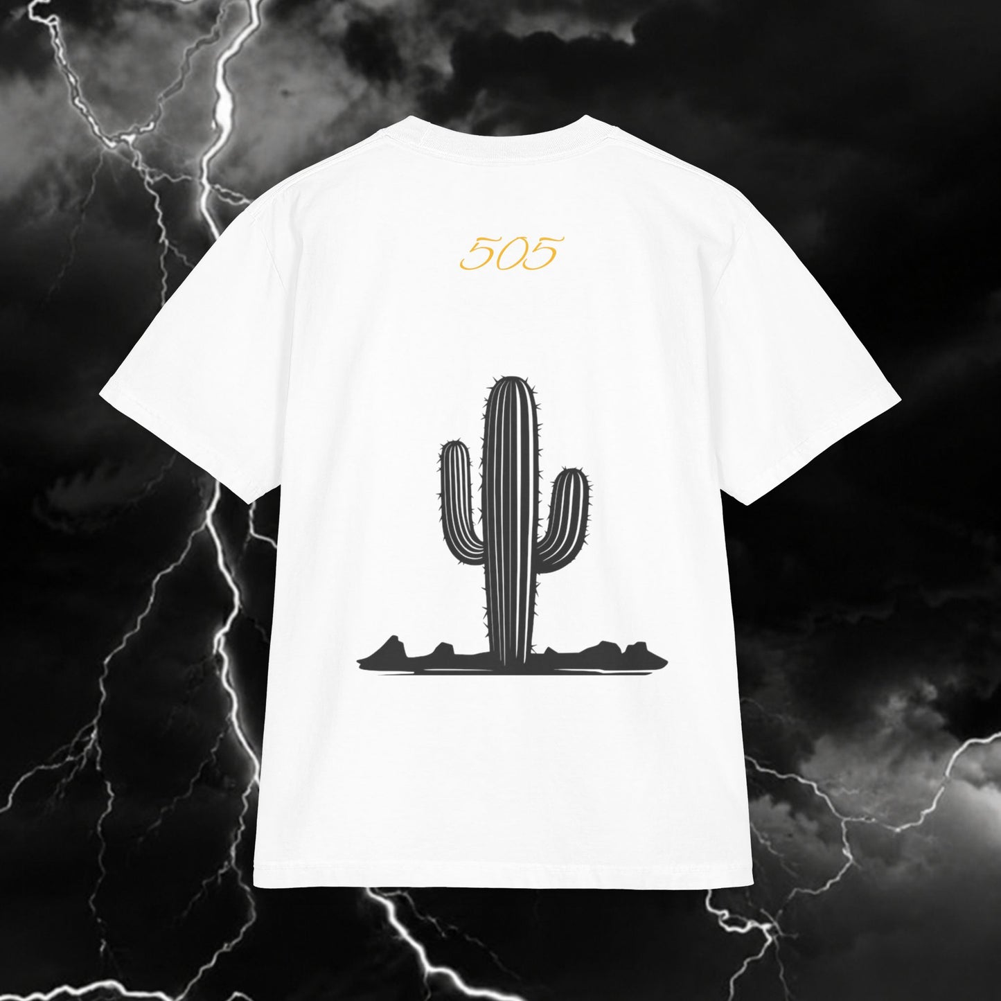 New Mexico Desert Graphic T‑Shirt — NM Zia Lettering & Cactus Tee