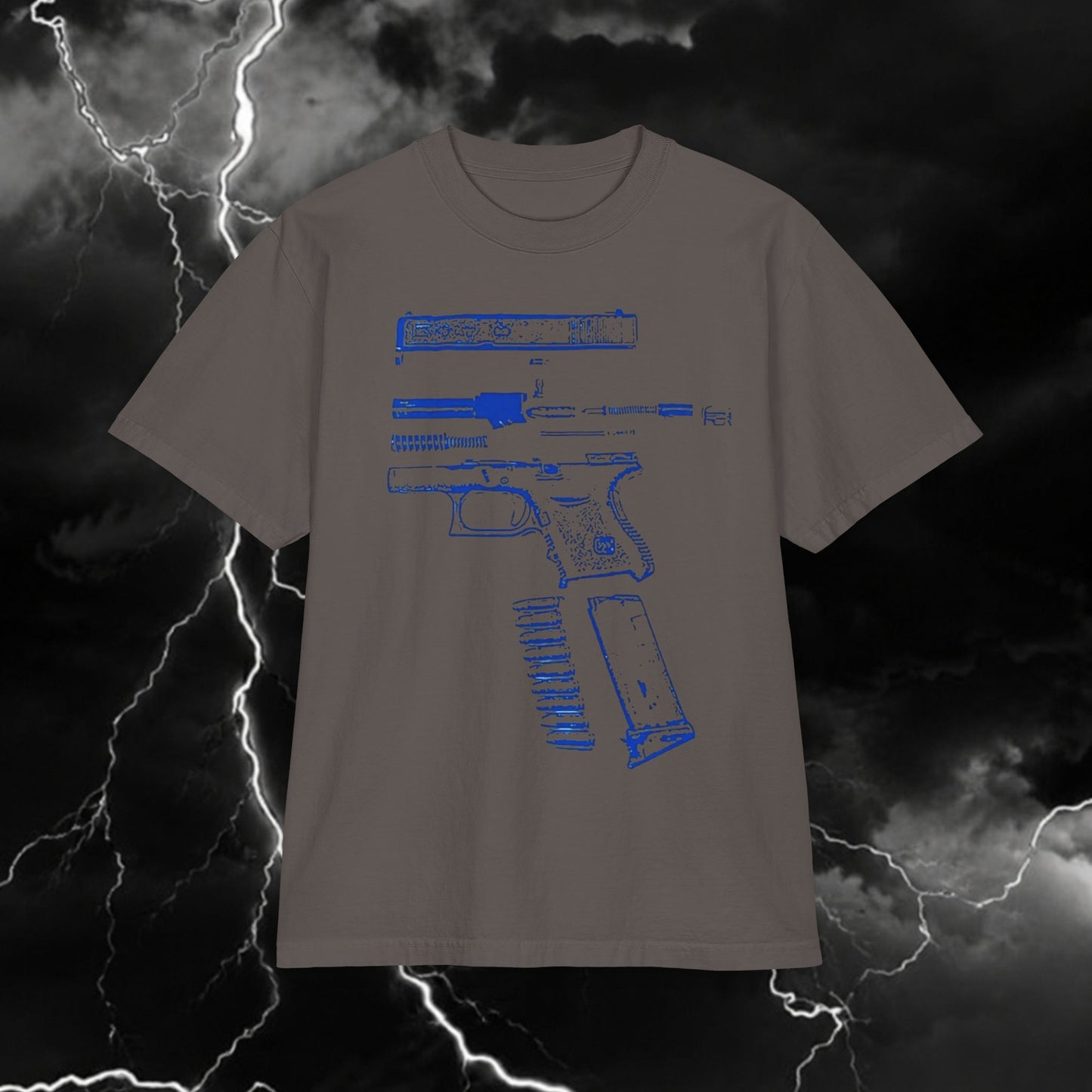 T-Shirt — Blueprint Pistol Graphic Tee