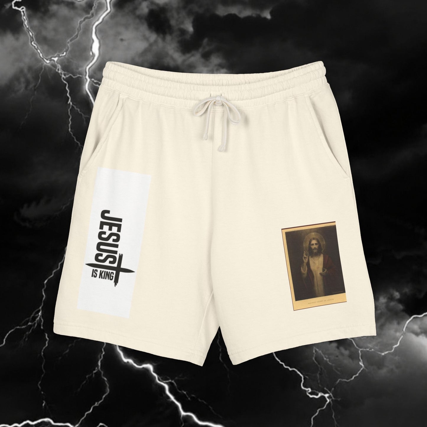 Unisex Garment-Dyed Lightweight Fleece Sweat Shorts